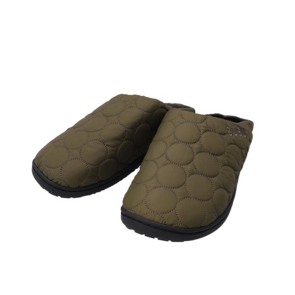 ☆ カーキ 20.0-21.5cm SUBU スブ 冬サンダル Circle サンダル 冬用