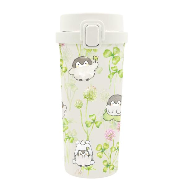 ☆ コウペンちゃん/シロツメクサ ☆ キャラクター ステンレスワンプッシュタンブラー 480ml ワンプッシュタンブラー 480ml