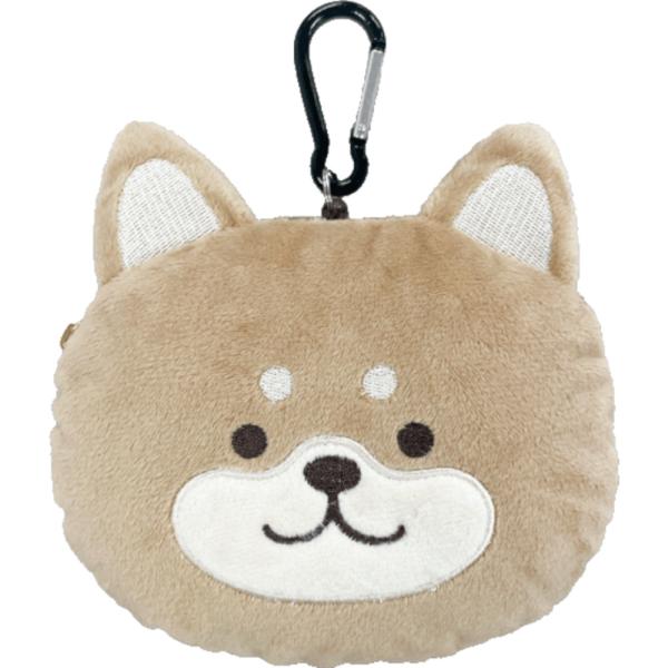 ☆ 柴犬 もちもちリール付きパスケース パスケース リール付き