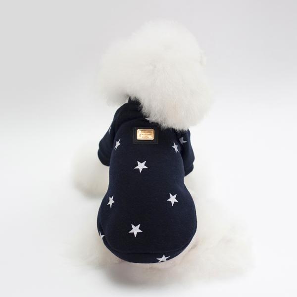 ☆ ネイビー ☆ L ☆ ドッグウェア セーター 星柄 秋冬 ykdw2c 犬 服 セーター 暖かい 星柄 ぽかぽか 秋 冬 犬用セーター シンプル 犬服