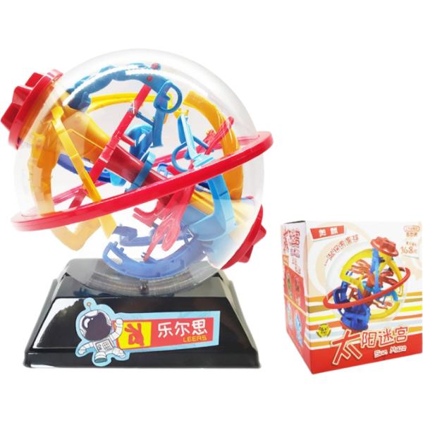 ☆ 太陽（中級） 迷路ボール 立体迷路 知育玩具 立体パズル 迷路ゲーム