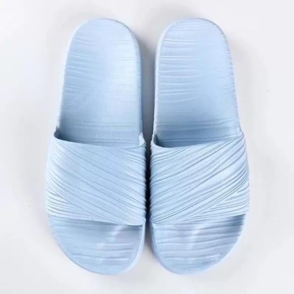 あお ☆ スカイブルー 36/37(23.5cm) スリッパ 洗える 波柄 zxslipper889