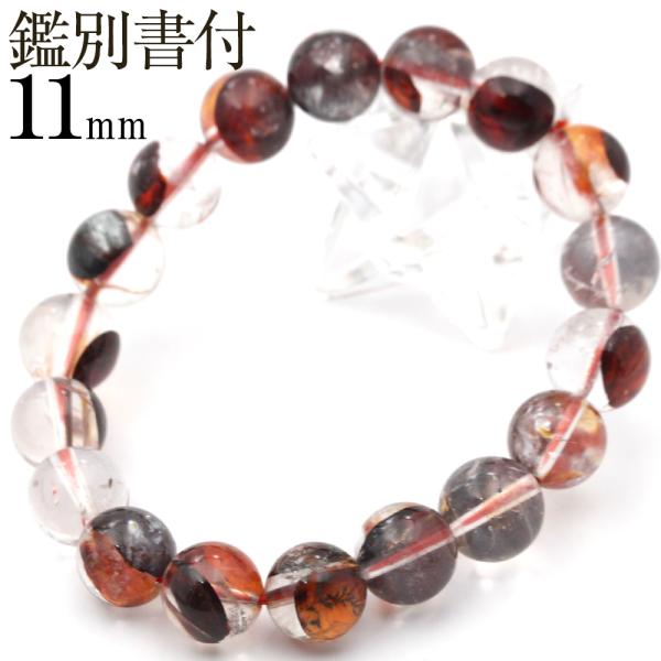 まあ　天然石 Lucky365 アイアンデンドリティッククォーツ ブレスレット 11mm