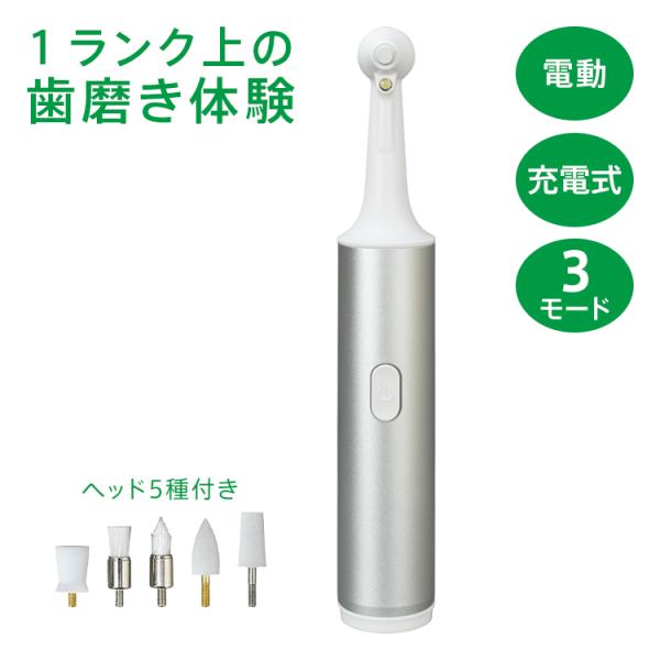 電動歯ブラシ 歯磨き 歯ブラシ 電動 研磨ヘッド付き