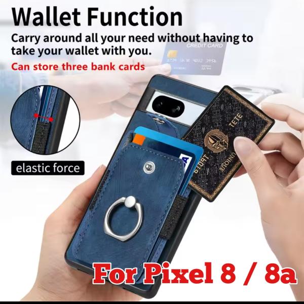 Google Pixel8 Pixel8a レザー ウォレットフォルダ  カバー ケース