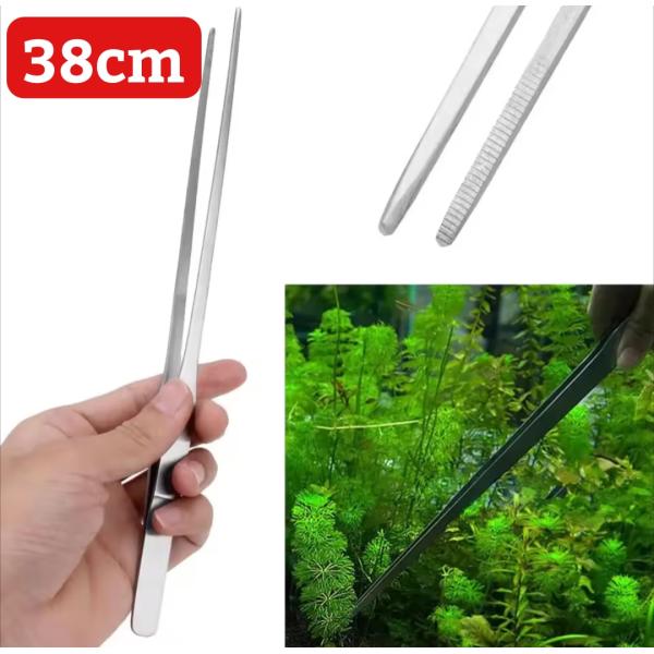 水草のお手入れや、爬虫類の餌やりなど、便利に使える38cm ロングタイプのピンセットです。先端エルボータイプとストレートタイプの2本セットです。※発送:クリックポスト（送料無料、到着目安2〜5日程度 土日祝日配達あり)＊アクアリウム ピンセ...