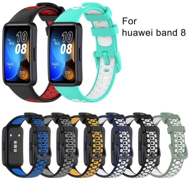 Huawei Band 8/9/10 交換用 シリコン メッシュ バンドストラップ 8色