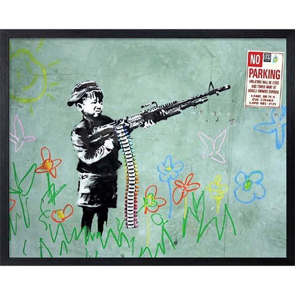バンクシー アートパネル アートフレーム アートポスター 絵画 