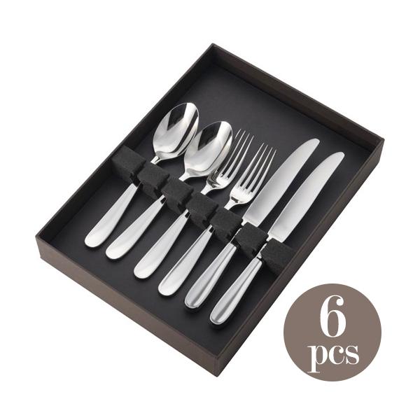 山崎金属工業／YAMACO リリアン 18-8 ペアディナーセット6pcs LAS-6N