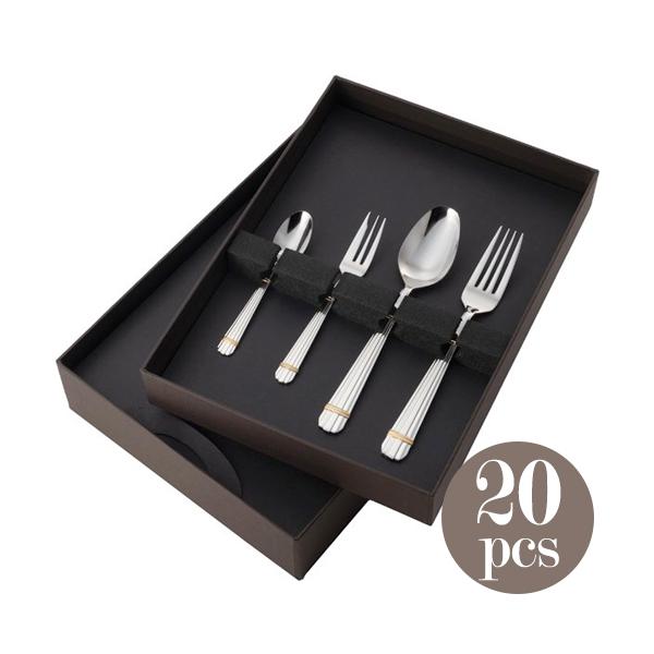 山崎金属工業／YAMACO スタンフォード 18-8 デザートセット20pcs SFS