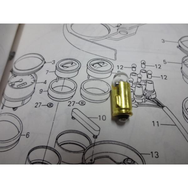 Z1-R 系 FUEL AMPメーター用 電球 純正廃版代替品 (1)” 26.1 Z1-R II III 78~80年式