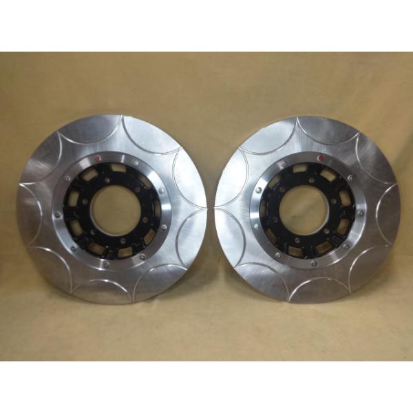 Z1、Z2系用F6穴 片面 9溝 トレンチカット済 ブレーキローター 2枚