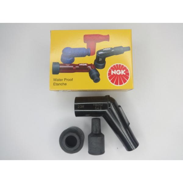 NGKプラグキャップ黒 Bプラグ用 120°ショート 品番 YB05F  1個 送料180円〜　(1)” R8.7