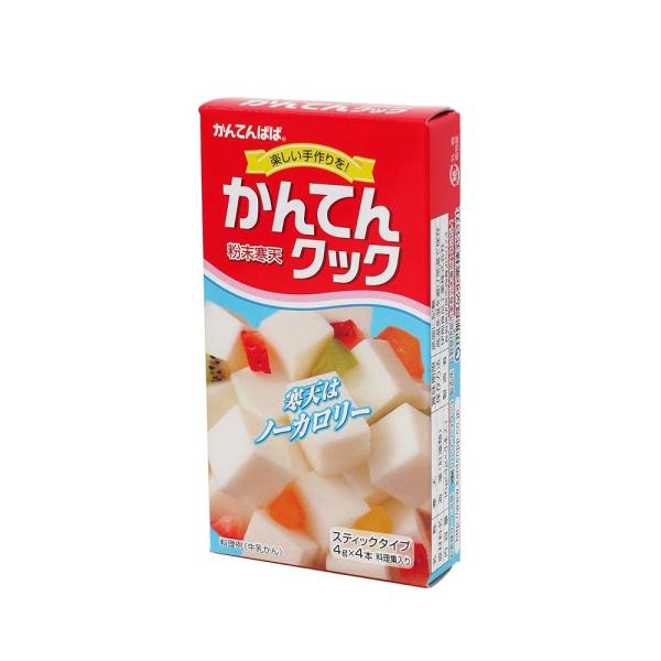 ●商品名伊那食品 かんてんクック 4g×4本 粉末寒天 寒天粉●商品紹介寒天の原料は海藻100%で、しかもノーカロリーです。水漬け、裏ごしのいらない便利な粉末寒天です。1袋(4g)で角寒天1~1.6本分です。デザートやお惣菜などが作れます。...