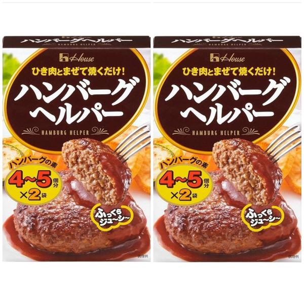 ●商品名ハウス食品 ハンバーグヘルパー 92g ×2セット ハンバーグの素●商品紹介「ハンバーグヘルパー92g」は、ひき肉を加えてフライパンで焼くだけのハンバーグの素(ハンバーグミックス)です。玉ねぎのみじん切り、ナツメグや塩・コショーなど...