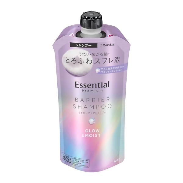 エッセンシャル プレミアム うるおいバリアシャンプー グロウ&モイスト つめかえ用 340ml