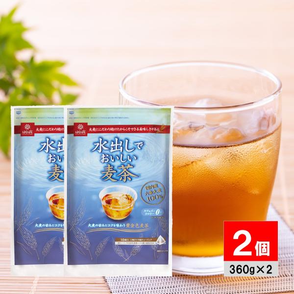 はくばく 水出しでおいしい麦茶 20g×18パック×2袋 水だし