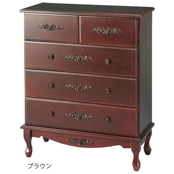 レトロ調 チェスト 収納棚 幅75cm ブラウン 木製側板 脚付き 引き出し付き ピュアローズ アンティーク調飾り家具 Ds 良品が安い 輸入雑貨 幸運のしっぽ 通販 Yahoo ショッピング