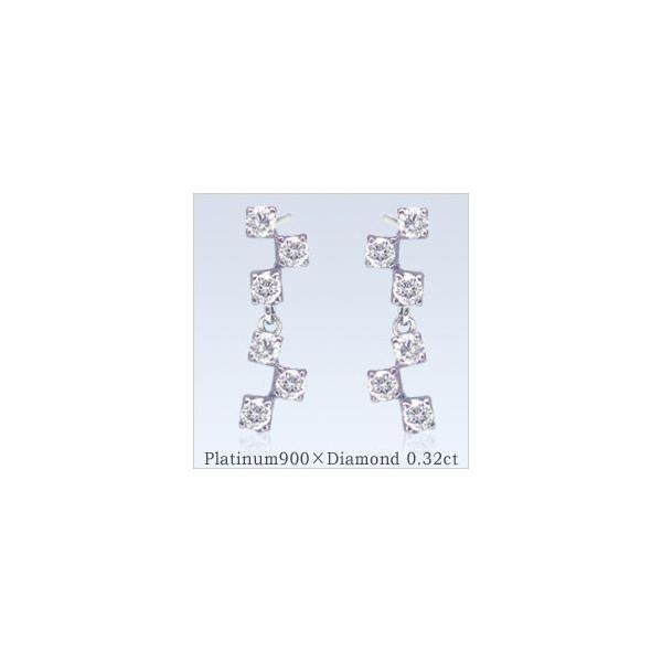 �X�E�B���O�s�A�X pt900 0.32ct ���C���_�C�������h�wLa Luisante 12diamond�xSI�N���X F�`D�J���[ ���F���� GOOD�`VERYGOOD �g�����W�[ �h���s�A�X