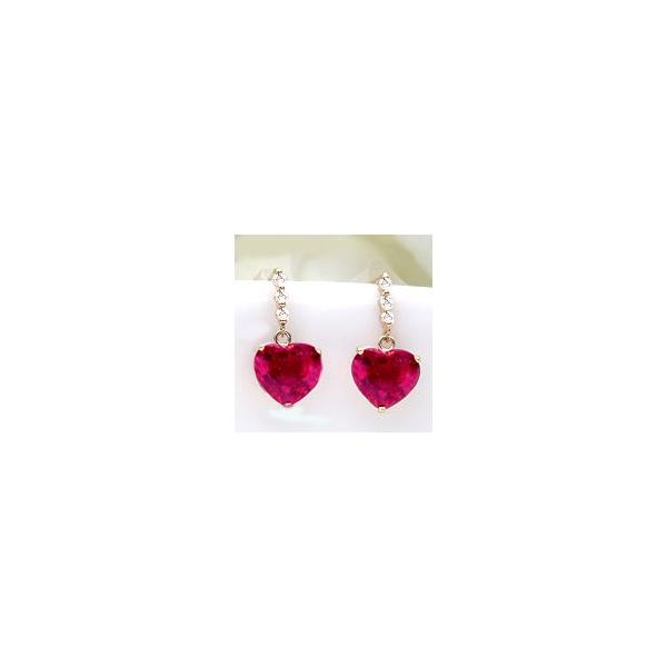 �X�E�B���O�s�A�X ������ ����� K18PG �_�C�������h 0.08ct SI�N���X ��2.40ct �V�R���r�[�n�[�g�J�b�g (���r�[���M�E�ܐZ����) ����������_�C�������h