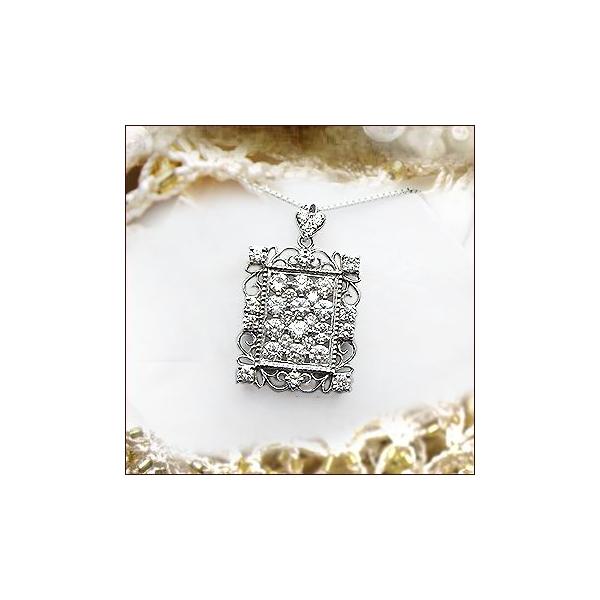 �y���_���g�l�b�N���X pt900 2.0ct �~�X�e���[�_�C�������h �p���F�y���_���g �l�b�N���X�wCarre�xSI�N���X F�`D�J���[ ���F���� GOOD�`VERYGOOD �a���� �L�O��