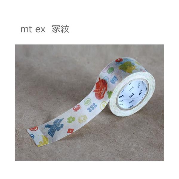【ゆうメール９９円】カモ井加工紙 mt ex　家紋　(旧)幅25mmx10m  10P26Mar16　マスキングテープ
