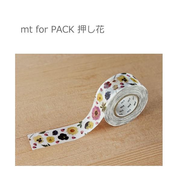 【ゆうメール９９円】カモ井加工紙mt for PACK 押し花　幅25mm×15m　マスキングテープ