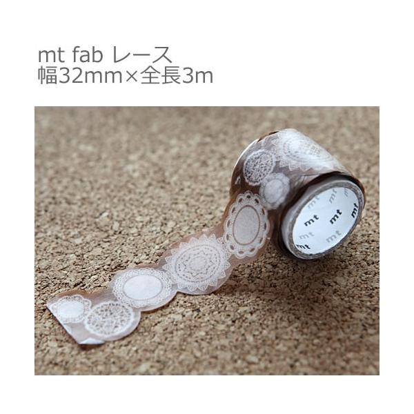 【ゆうメール９９円】カモ井加工紙 mt fab レース 幅32mm×全長3m 10P26Mar16　マスキングテープ