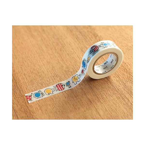 【ゆうメール９９円】カモ井加工紙 mt リサラーソン ベイビーマイキー　幅15mm×全長10m 　マスキングテープ　　