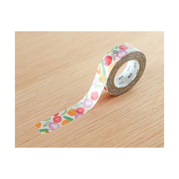 【ゆうメール９９円】カモ井加工紙 mt ex　夏野菜　幅15mmx10m　マスキングテープ　　　