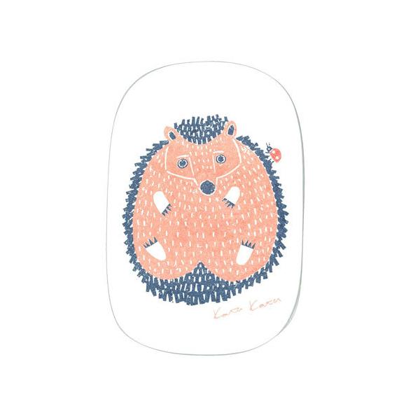 【ゆうメール便OK】 水で膨らむ！ ポップアップスポンジkata kata  型抜き　ハリネズミ   はりねずみ