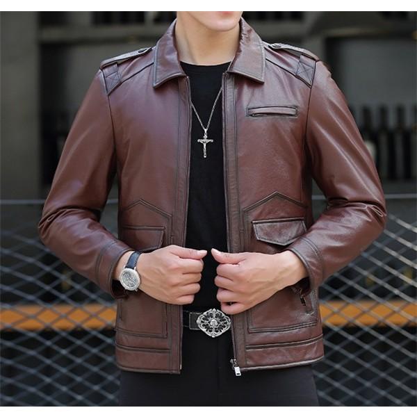 Sale 牛革 ライダースジャケット メンズ レザーコート スタイリッシュ 男性 高級品 防寒 真冬 秋冬 シングル 格好いい ジャンパー 革ジャン Shjm 052 Lukrisストア 通販 Yahoo ショッピング