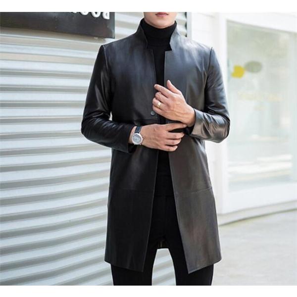 SALE! 本革 レザー コート ジャケット メンズ スタイリッシュ 通勤