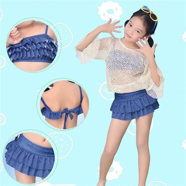 Sale 女の子 3点セット ラッシュガード 水着上下 水着 プール 日焼け止め プリント 総柄 無地 Somk 036 Lukrisストア 通販 Yahoo ショッピング