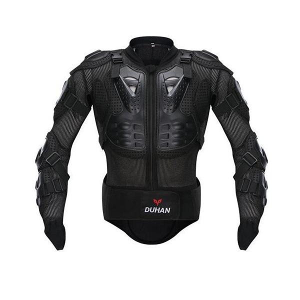 DUHAN ボディプロテクター　ツーリング　レーシング 上半身　バイク用　　ガード 通気性優れ　 春夏秋冬　ブラック