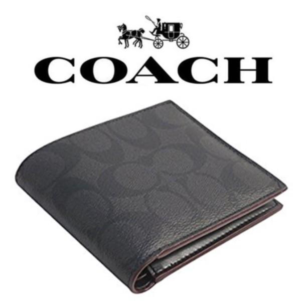 送料無料 F N3a コーチ Coach 財布 折りたたみ財布 メンズ アウトレット Pvcコーティングキャンバス レザー シグネチャー 二つ折り ウォレット N3a Lulu Closet 通販 Yahoo ショッピング