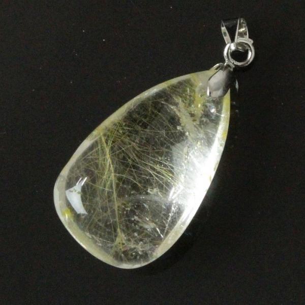 天然石 タイチン ゴールドルチル ネックレス 原石 水晶 丸玉 パワーストーン パワーストーン 天然石 金針ルチル水晶ペンダント[T86-7113]
