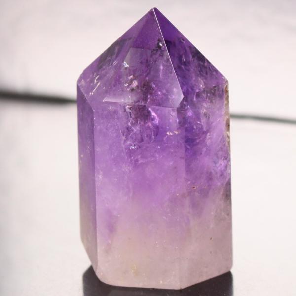 夢幻紫水晶ポイント癒し石‼️アメジスト六角柱 ポイント