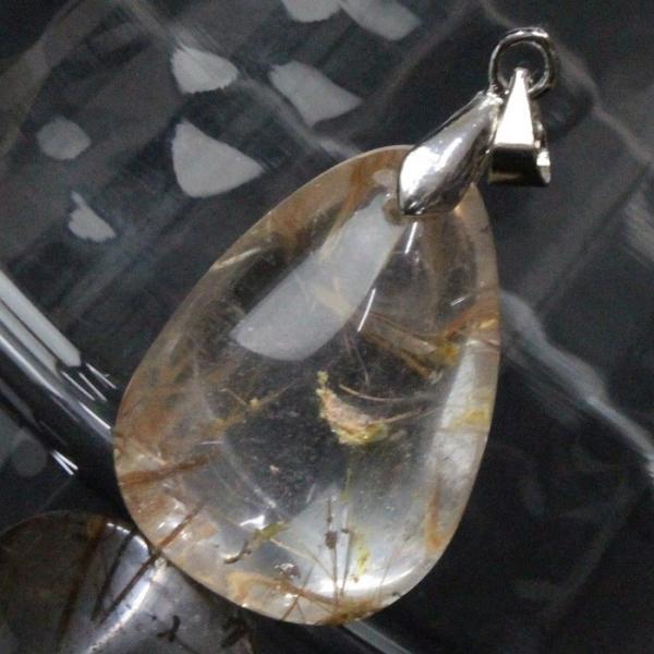 ルチルクォーツ ペンダント 【レア 1点物】 ペンダントトップ ぺんだん 