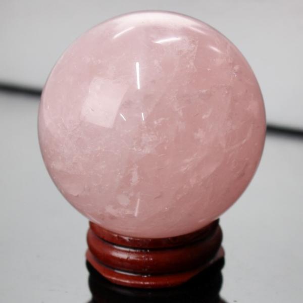 ローズクォーツ 丸玉 【厳選 一点物 55mm玉】 紅水晶 Rose Quartz ローズクォーツ ...