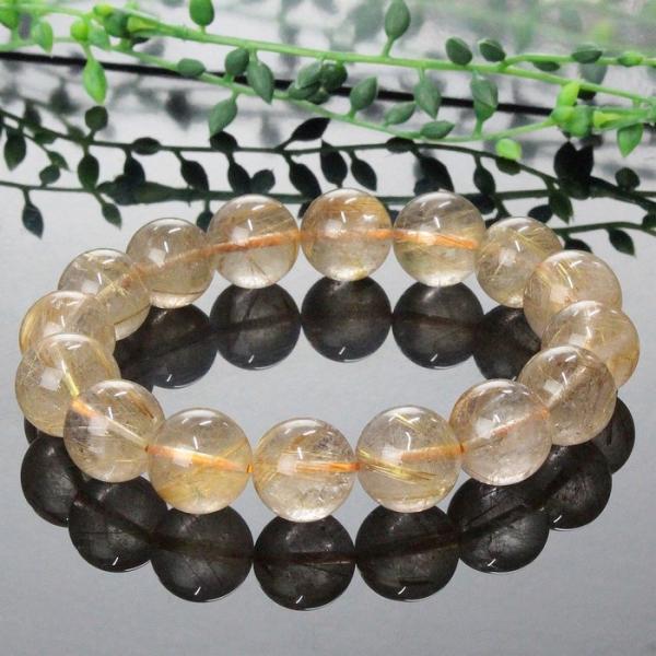 ルチルクォーツ ブレスレット ブレス 数珠 Bracelet ルチルクォーツ