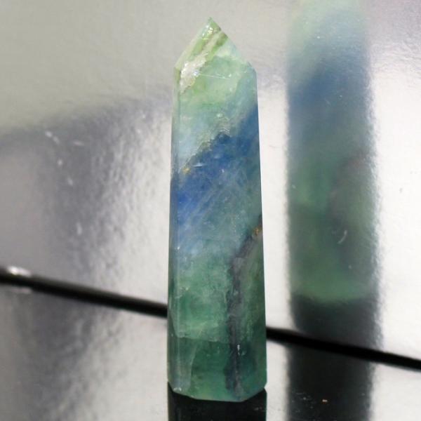 フローライト ポイント 【一級品の輝き 厳選一点物】 原石 柱 石 置物 フローライトポイント  パワーストーン