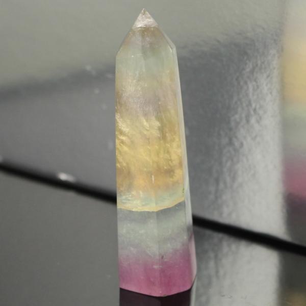 フローライト ポイント 【一点物 現物】 原石 柱 鉱石   天然 一点物