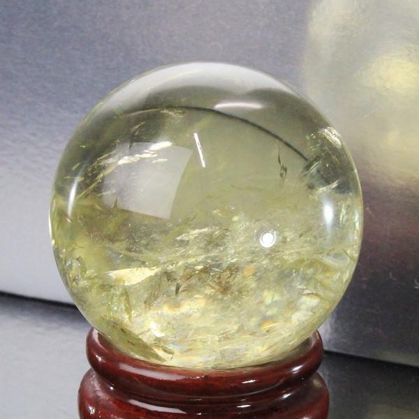 シトリン 丸玉 水晶玉 citrine 黄水晶 Ball 天然石【透明度バツグン 49mm】 :a9155:パワーストーン 天然石 LuLu