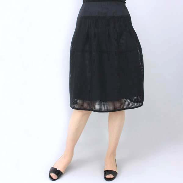 コムト コーザノストラ 黒チェックメッシュスカート : 511000837000  