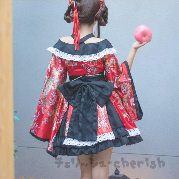 和服 ワンピース ゴスロリ 着物5点セット レディース コスチューム衣装 ドレス花見 和装 和風 花柄 浴衣 大きいリボン全店 Nz Yjdwb2 チェリッシュ Cherish 通販 Yahoo ショッピング