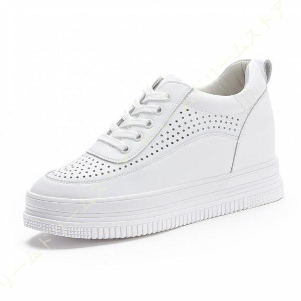 レディーススニーカー 白 スニーカー インヒール 厚底スニーカー ローカットスニーカー レースアップ 靴 歩きやすい インヒールスニーカー 靴 ローカット Tqnbqu9jmm ファッション Karnalifrtc Gov Np