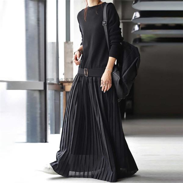 プリーツワンピ ワンピース レディース 長袖 春 Lyq Zbl Z エピソード Episode 通販 Yahoo ショッピング