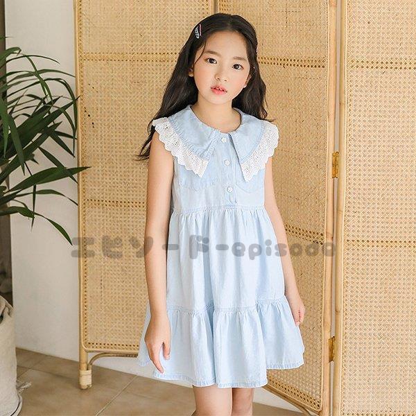 子供服 ワンピース 150 160 韓国子ども服 キッズ 女の子 夏 ノースリーブ フリル 綿 折り襟 子供ドレス ベビー服 女児 お姫様 おしゃれ 可愛い カジュアル 新品 Nz Lyq8 エピソード Episode 通販 Yahoo ショッピング
