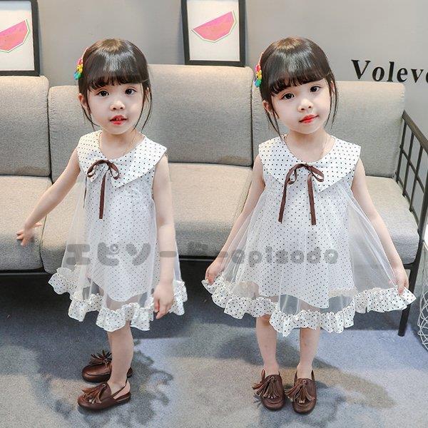 子供服 ワンピース キッズ 女の子 夏 ノースリーブ チュール 水玉 韓国子ども服 子供ドレス 結婚式 ベビー服 お姫様 おしゃれ 可愛い カジュアル 新品 1 130 Tz2 エピソード Episode 通販 Yahoo ショッピング
